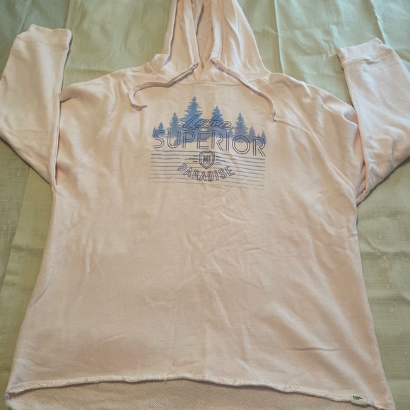 Tops - Size XL, Lake Superior Paradise Soft Pink Hoodie. Lightweight.